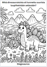 Lataa kuva Galleria-katseluun, Lasten värityskirja - Dinot