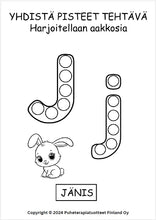 Lataa kuva Galleria-katseluun, Yhdistää pisteet - Harjoitellaan aakkosia