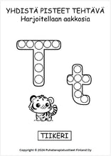 Lataa kuva Galleria-katseluun, Yhdistää pisteet - Harjoitellaan aakkosia