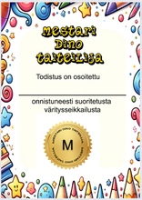 Lataa kuva Galleria-katseluun, Lasten värityskirja - Dinot