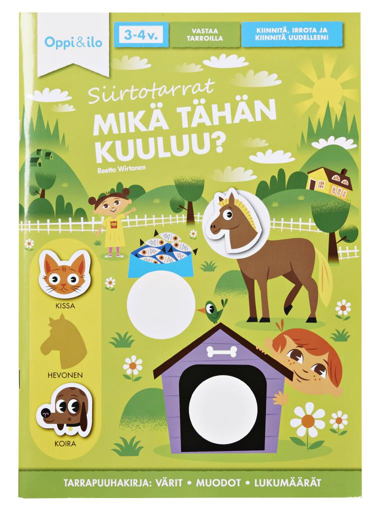 Siirtotarrat Mikä tähän kuuluu? 3-4 v